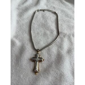 Brighton Large Eternal Cross Necklace